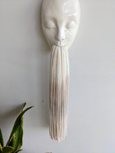 Load image into Gallery viewer, Clay and fiber art - Minimal Face Tassel - beige