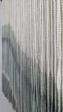 Load image into Gallery viewer, Dip dyed macrame wall hanging, large fiber art, abstract wall art, dip dye tapestry, yarn wall art, woven wall hanging, wool art