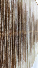 Load image into Gallery viewer, Minimal dip dye wall hanging, yarn wall tapestry, woven beige wall hanging, contemporary taupe fiber art, living room wall decoration