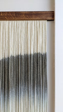 Load image into Gallery viewer, Dip dyed wall hanging, contemporary wall decor, fiber art, modern yarn decoration, above bed, large design art, dining room wall art