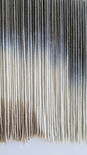 Load image into Gallery viewer, Dip dyed wall hanging, contemporary wall decor, fiber art, modern yarn decoration, above bed, large design art, dining room wall art