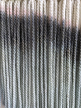 Load image into Gallery viewer, Circular dip dye tapestry, round wall decor, circle modern fiber art, round macrame wall hanging, large circular wall art, minimal tapestry