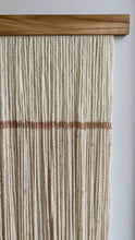Load image into Gallery viewer, Natural dip dye wall hanging, beige tapestry, yarn art, yarn wall decor, woven wall art, dyed yarn wall hanging, minimalist fiber art
